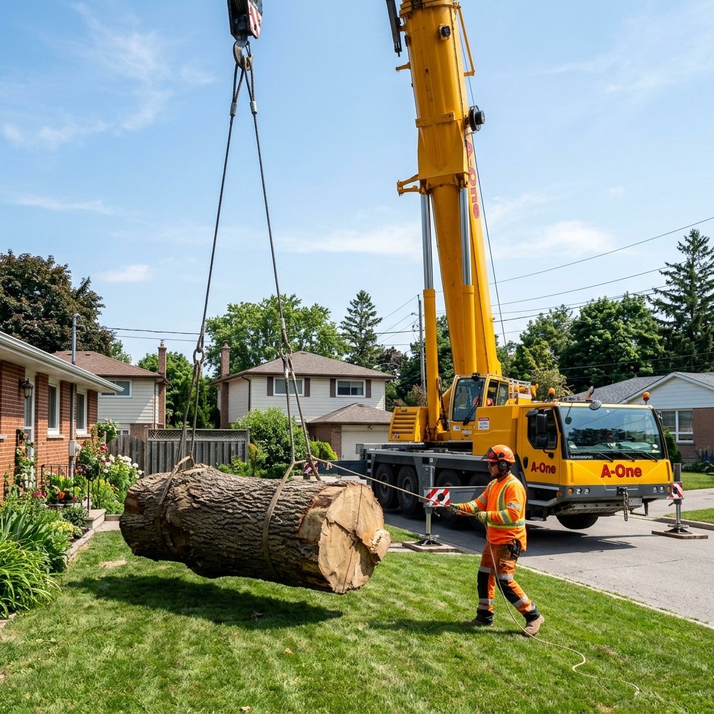 A-One Tree Services performing tree removal in Rochester NY