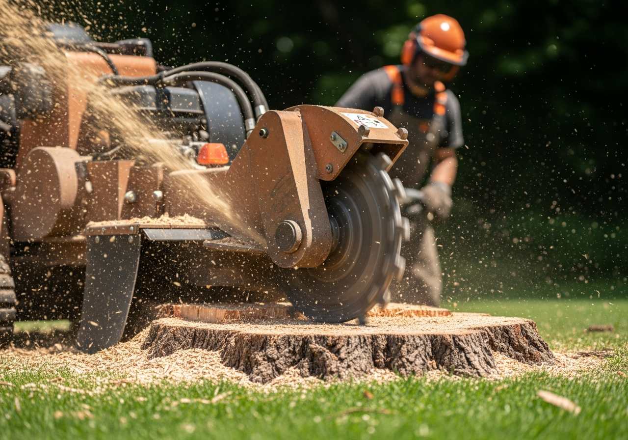 Stump grinding service in Mendon NY
