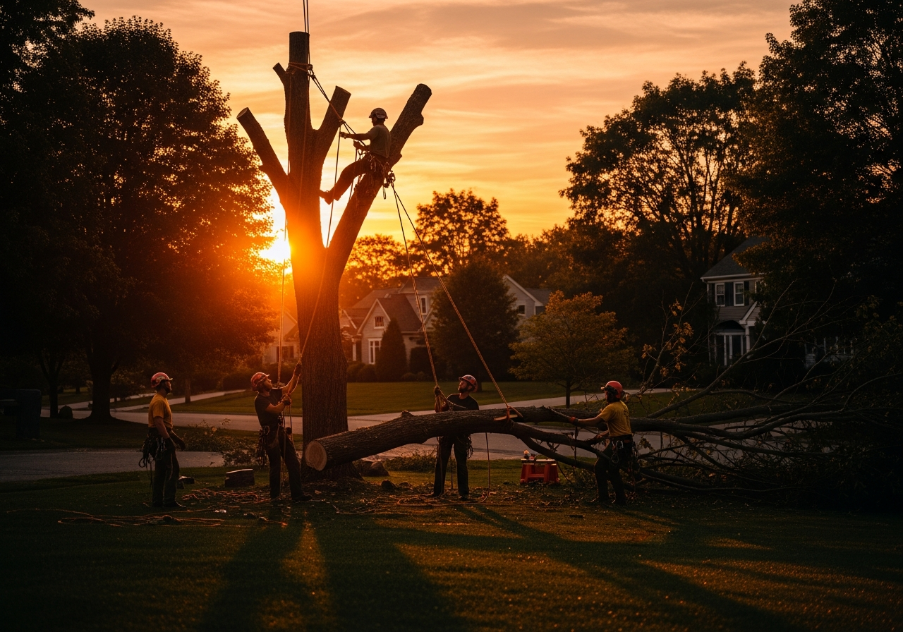 Professional tree removal service in Victor NY by A-One Tree Services